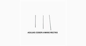 AGUJAS COSER A MANO RECTAS