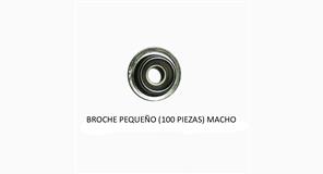 BROCHE PEQUEÑO (100 PIEZAS) MACHO