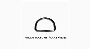 ANILLAS BOLSO METÁLICAS NÍQUEL