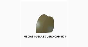 MEDIAS SUELAS CUERO CAB. N.2 I.