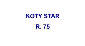 CORDON KOTY-STAR R. 75