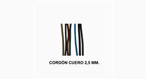 CORDON CUERO 2,5 MM.
