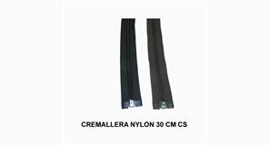 CREMALLERA NYLON 30 CM C/SEP.*