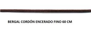 BERGAL CORDON ENCERADO FINO 60 CM (10 PARES)