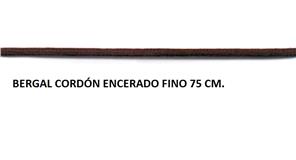BERGAL CORDON ENCERADO FINO 75 CM (8 PARES)