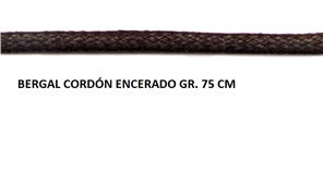 BERGAL CORDON ENCERADO GR. 75 CM (8 PARES)