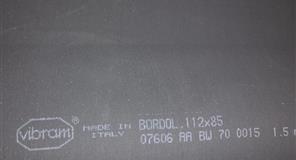 PLANCHA VIBRAM BORDOL 1,5 MM. 112X85 NEGRO